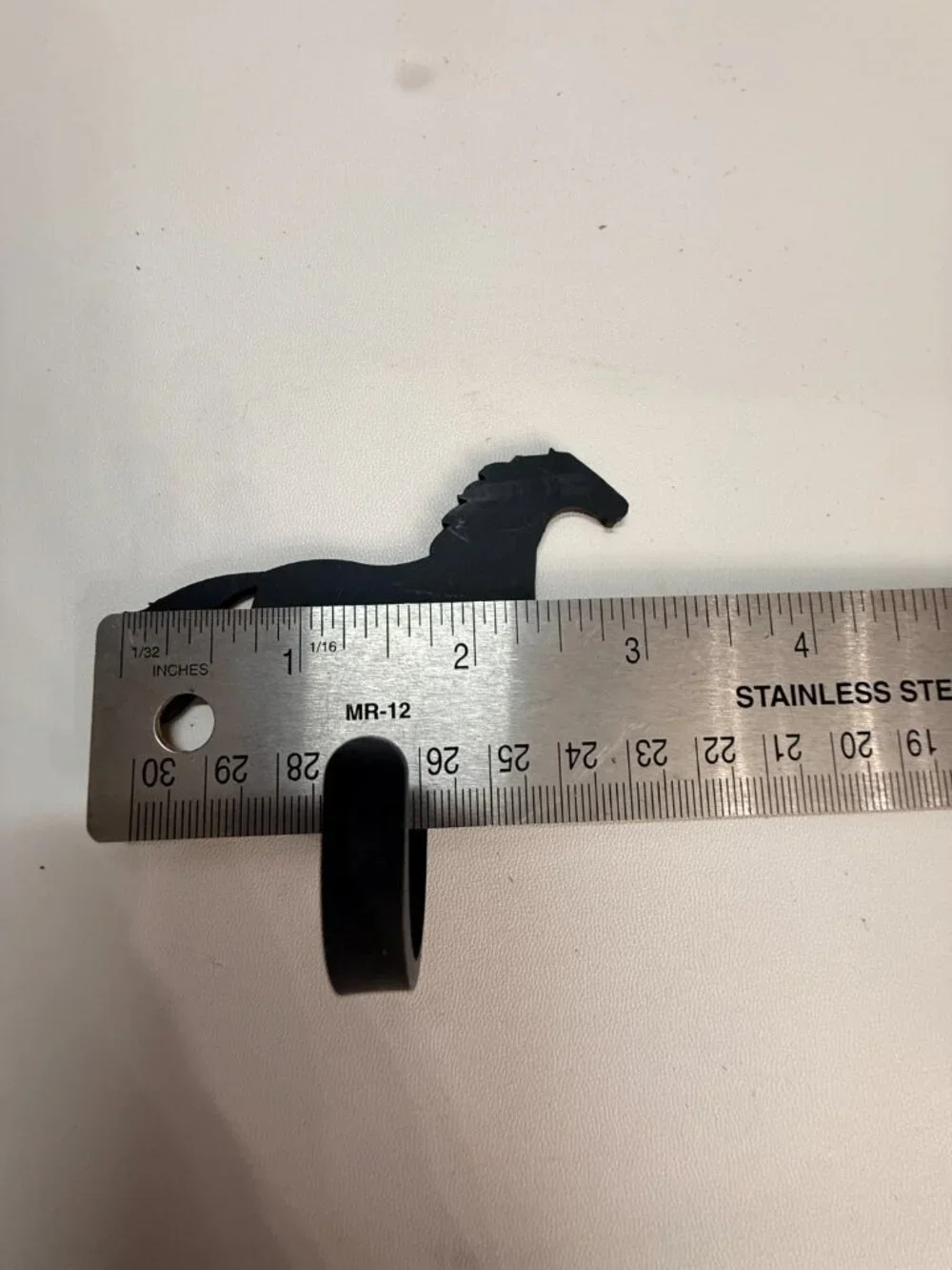 Wrought Iron Running Horse  Wall Hook Small 3.5